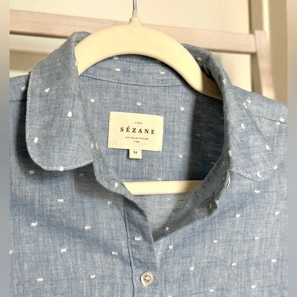 Sezane Tomgirl Shirt - Picture 2 of 6